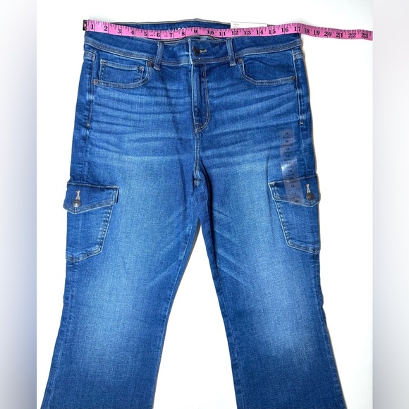 American Eagle Women’s Kick Boot Low Rise  Jeans Size- 14 Regular - Picture 3 of 11